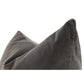 22 Inch Set of 2 Accent Throw Throw Pillows Down Fill Gray Velvet By Casagear Home BM308539