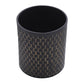 19 23 Inch Planters on Iron Stands Set of 2 Honeycomb Patterns Black By Casagear Home BM308578