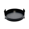 15 17 18 Inch Trays with Handles Set of 3 Round Raised Edges Black By Casagear Home BM308641