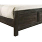 Aver Queen Size Bed Transitional Carved Panel Design Nutmeg Brown Wood By Casagear Home BM308774