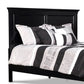 Umi Queen Size Bed Classic Panel Design with Molded Details Black Wood By Casagear Home BM308818