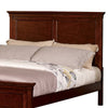 Umi King Size Bed Classic Panel Design with Molded Details Brown Wood By Casagear Home BM308821