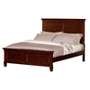 Umi Queen Size Bed Classic Panel Design with Molded Details Brown Wood By Casagear Home BM308822