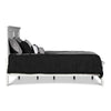 Umi King Size Bed Classic Panel Design with Molded Details White Wood By Casagear Home BM308825