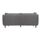 Ayi 79 Inch Sofa 2 Throw Pillows Cushioned Gray Polyester Upholstery By Casagear Home BM308898