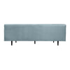 Lup 80 Inch Sofa Soft Cushions Button Tufted Sky Blue Polyester Velvet By Casagear Home BM308905