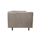 Lup 80 Inch Sofa Soft Cushions Button Tufted Fossil Gray Polyester Velvet By Casagear Home BM308906