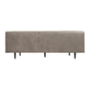 Lup 80 Inch Sofa Soft Cushions Button Tufted Fossil Gray Polyester Velvet By Casagear Home BM308906