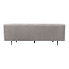 Lup 80 Inch Sofa Soft Cushions Button Tufted Gray Polyester Velvet By Casagear Home BM308907