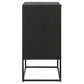 40 Inch Tall Accent Cabinet with 3 Drawers Mango Wood and MDF Black By Casagear Home BM309205