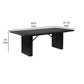 Kinza 84 Inch Dining Table Modern Tambour Design Base Fluted Bars Black By Casagear Home BM309221