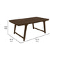 Riza 79 Inch Dining Table Wire Brushed 6 Seater Asian Hardwood Brown By Casagear Home BM309228