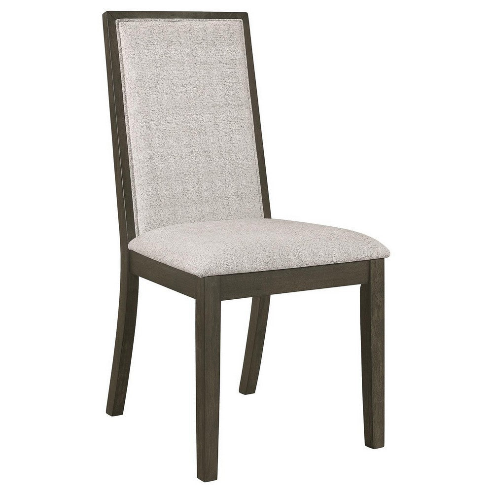 Cora 24 Inch Dining Chair Set of 2 Parson Style Hardwood Tall Back By Casagear Home BM309237