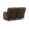 Niy 65 Inch Power Recliner Loveseat Cushioned Dark Brown Leather By Casagear Home BM309300