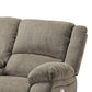 Wie 76 Inch Power Recliner Loveseat Center Console Pewter Gray Chenille By Casagear Home BM309336