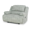 Zil 57 Inch Manual Recliner Chair Zero Wall Wide Seat Gray Polyester By Casagear Home BM309343