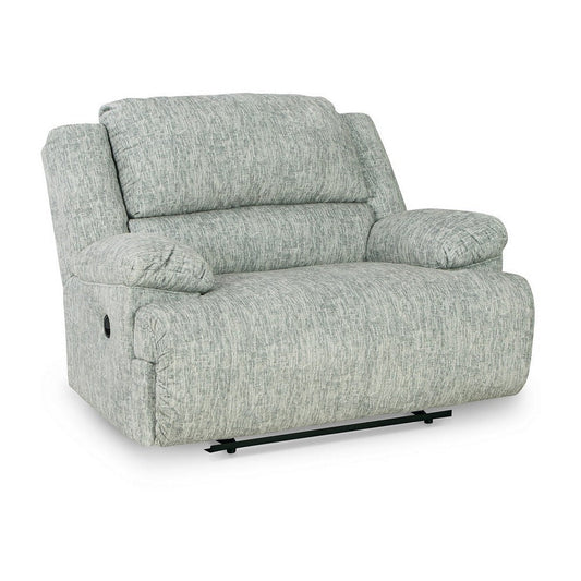 Zil 57 Inch Manual Recliner Chair, Zero Wall, Wide Seat, Gray Polyester By Casagear Home