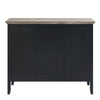 Nori 47 Inch Sideboard Buffet 3 Drawers Antique Oak Brown and Black By Casagear Home BM309442