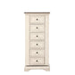 Maia 64 Inch Tall Swivel Dresser Chest Mirror Velvet Lined Drawers White By Casagear Home BM309487