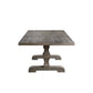 Ray Dining Table 72-90 Inch Extendable Top Salvaged Rustic Gray Finish By Casagear Home BM309637