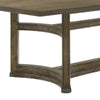 Stacy 88 Inch Dining Table Rectangular Top Rubberwood Weathered Oak By Casagear Home BM309652