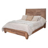 Neuv Queen Size Bed Mango and Parota Wood Grain Details Rustic Brown By Casagear Home BM309984