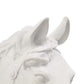 Lilie 14 Inch Horse Head Bust Statuette Wall Mount Design Resin White By Casagear Home BM310084