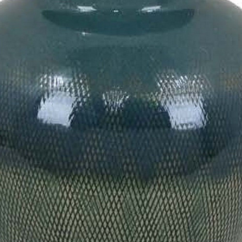 Caty 15 Inch Temple Jar Finial Dome Lids Classic Ceramic Green Finish By Casagear Home BM310135