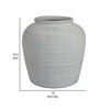 Gri 11 Inch Vase Baluster Shape Distressed White Transitional Style By Casagear Home BM310169