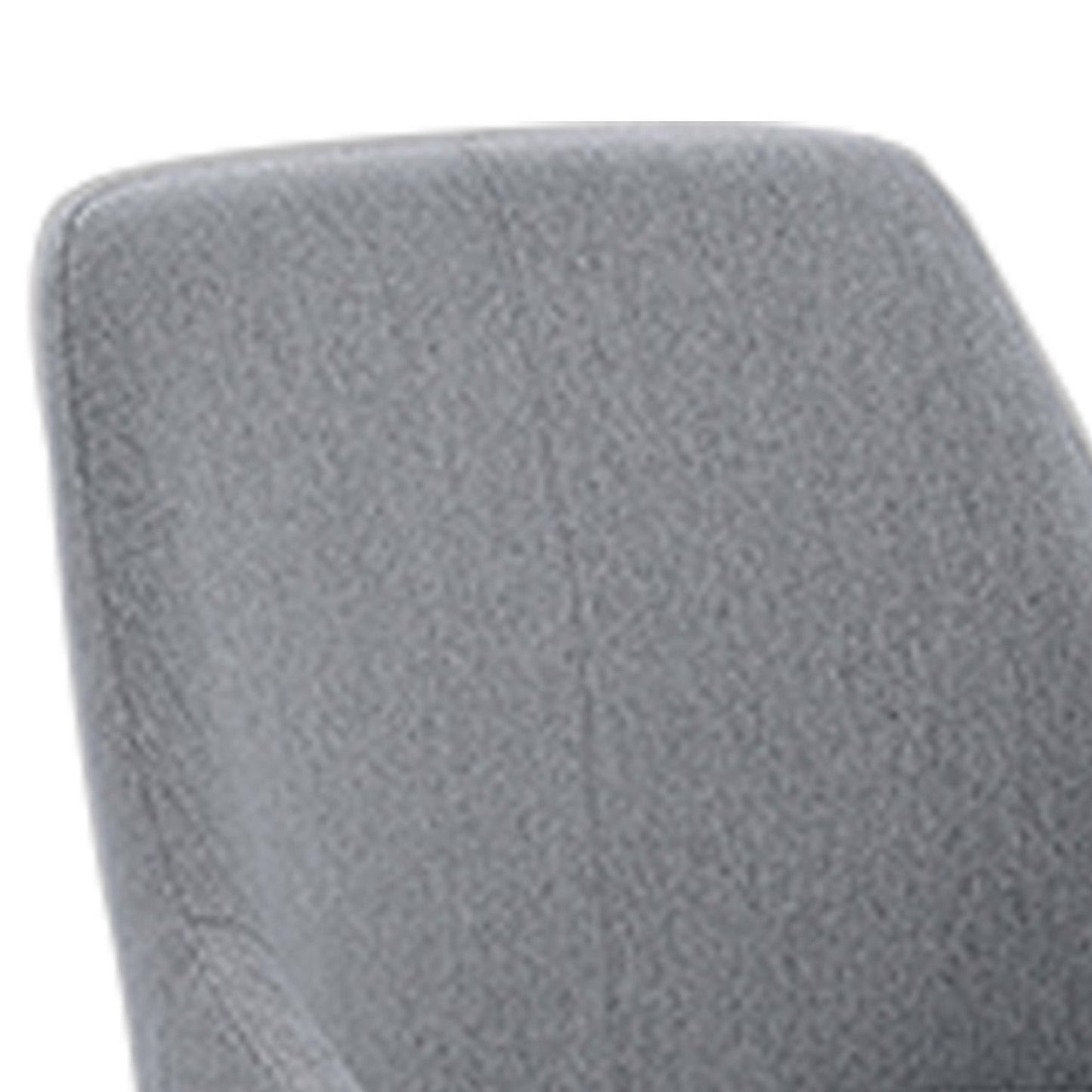 Kian 20 Inch Side Chair Set of 2 Tapered Legs Gray Fabric Upholstery By Casagear Home BM310192