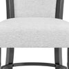 Brandon 23 Inch Side Chair Set of 2 Wood Frame Fabric Upholstery White By Casagear Home BM310196