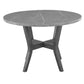 Skylar 5 Piece Dining Table Set Wood 4 Chairs Matte Gray Faux Leather By Casagear Home BM310200