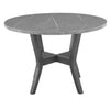 Skylar 5 Piece Dining Table Set Wood 4 Chairs Matte Gray Faux Leather By Casagear Home BM310200