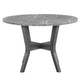 Skylar 5 Piece Dining Table Set Wood 4 Chairs Glitter Gray Faux Leather By Casagear Home BM310201