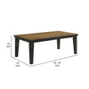 Woodlands 64-82 Inch Dining Table Extendable Rectangular Top Brown By Casagear Home BM310218