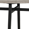 Avenue 48 Inch Dining Table Round Top Wood Frame Black and Beige By Casagear Home BM310229