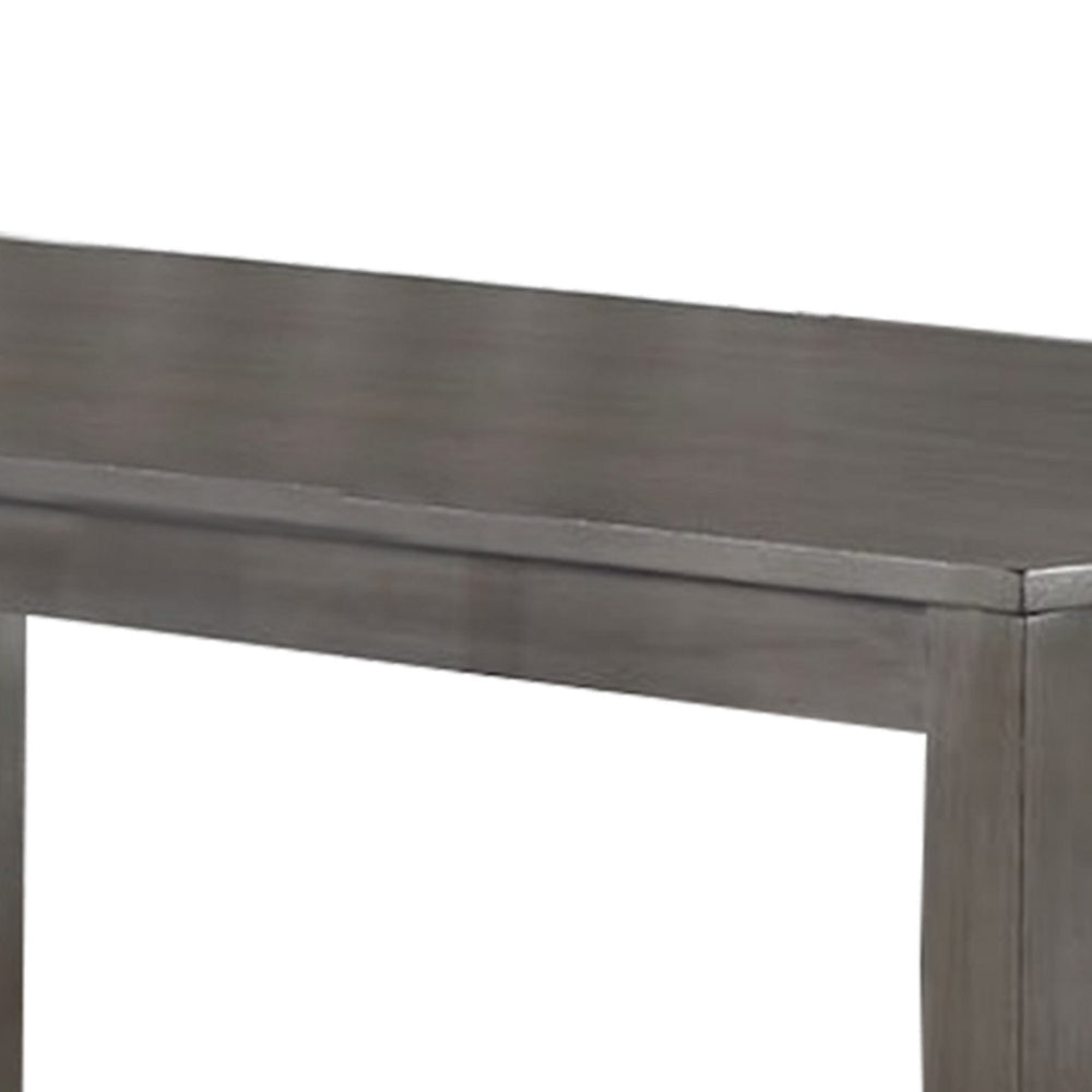 Kate 72 Inch Dining Table Rectangular Top Sleek Wood Frame Brown By Casagear Home BM310247