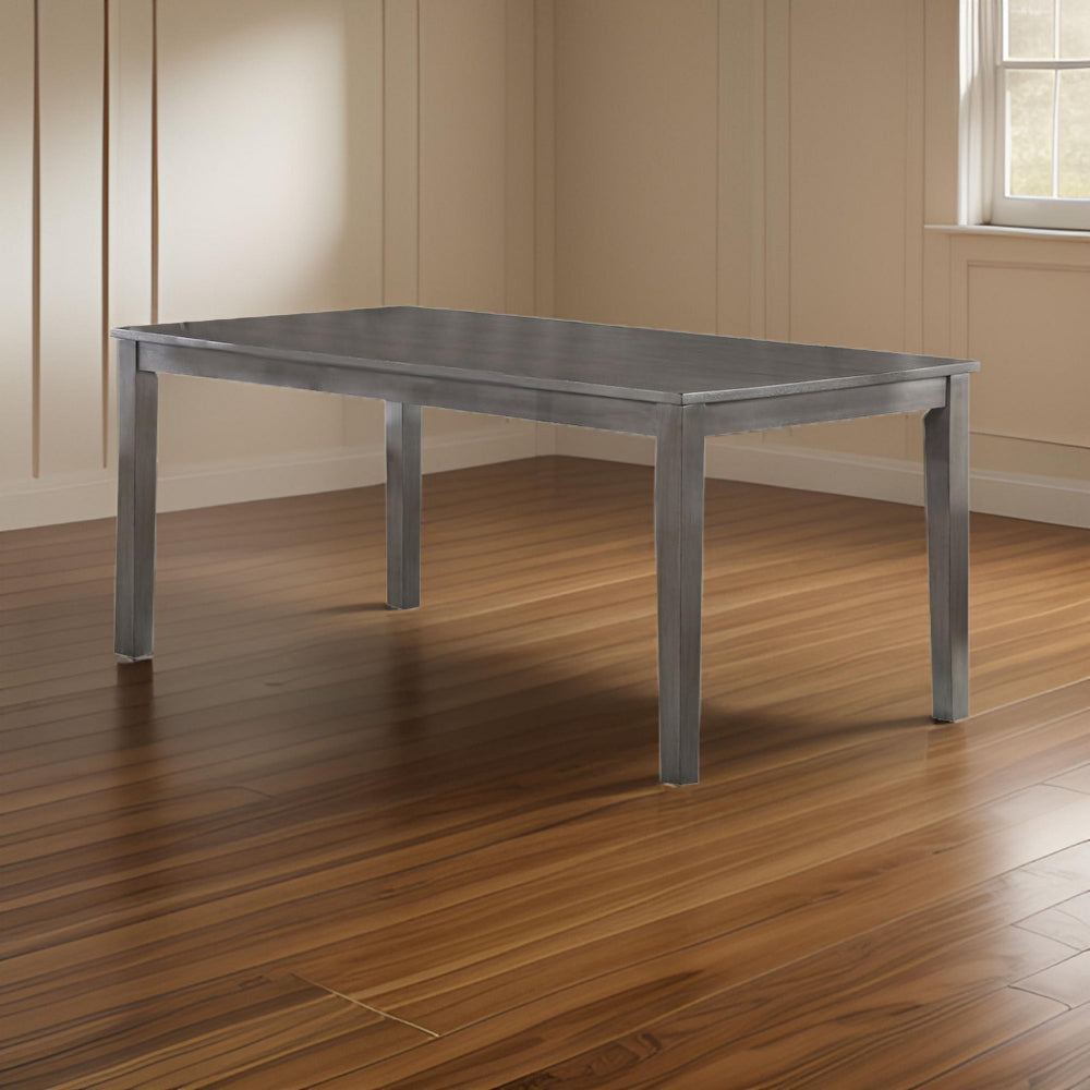 Kate 72 Inch Dining Table Rectangular Top Sleek Wood Frame Brown By Casagear Home BM310247