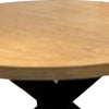 Jackson 54 Inch Dining Table Wood Frame Round Top Light Gray Dark Brown By Casagear Home BM310249