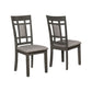 Lexie 6 Piece Dinette Set 4 Chairs 1 Table Bench Gray Wood and Fabric By Casagear Home BM310255