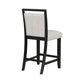 Jade 26 Inch Counter Height Dining Chair Set of 2 Upholstered White By Casagear Home BM310257