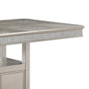 Scott 60 -72 Inch Counter Height Table Extendable Glitter Edge Gray Wood By Casagear Home BM310262