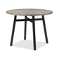 Avenue 48 Inch Counter Height Table Wood Frame Round Top Black and Gray By Casagear Home BM310263