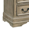 Muzan 49 Inch Tall Dresser Chest 5 Drawer Bronze Handles Antique Gray By Casagear Home BM310919