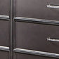 Ony 64 Inch Wide Dresser Chest 6 Drawers Chrome Graphite Gray Solid Wood By Casagear Home BM310924