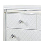 Calan 63 Inch Wide Dresser Chest 9 Drawers Pebble Texture Wood White By Casagear Home BM310938