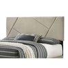 Leom California King Bed Diagonal Tuft Headboard Light Gray Upholstery By Casagear Home BM310958