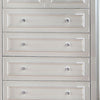 Cade 50 Inch Tall Dresser Chest 6 Drawers Crystal Knobs Wood White By Casagear Home BM310963