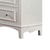 Cade 59 Inch Wide Dresser Chest 8 Drawers Crown Mold Solid Wood White By Casagear Home BM310964