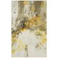 Navi 8 x 10 Large Area Rug, Marble Pattern, Latex Back, Gold Abstract, Gray By Casagear Home